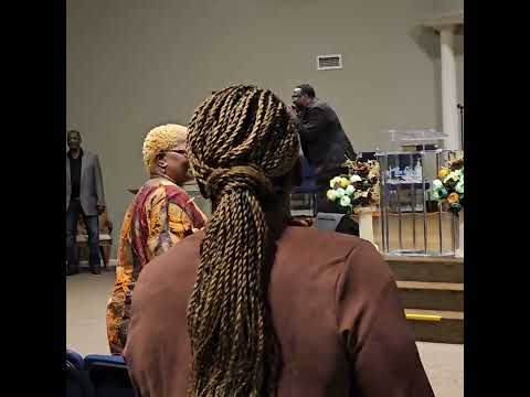 Pastor Bertrand M Bailey Jr sings "Another blessing at revival Union Springs church