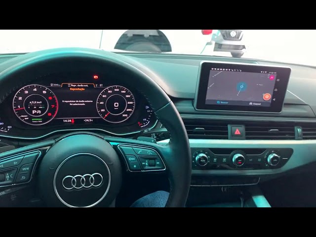 Audi A4 2017 - Desbloqueio DVD e USB video + TV HD + Espelhamento sem fio + Camera de ré ArtsomAuto