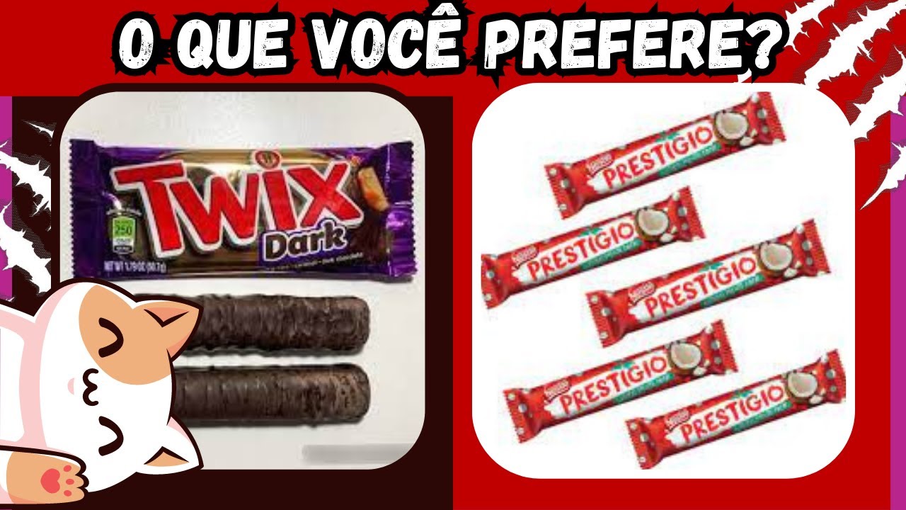 🔁O QUE VOCÊ PREFERE? 🍫 COMIDA DOCE vs 🍕 COMIDA SALGADA, Edição: Comida, Jogos das escolhas