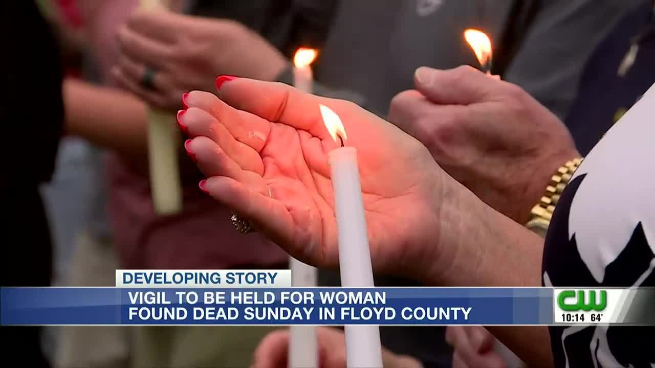 Vigil held for woman found dead in Floyd County - YouTube