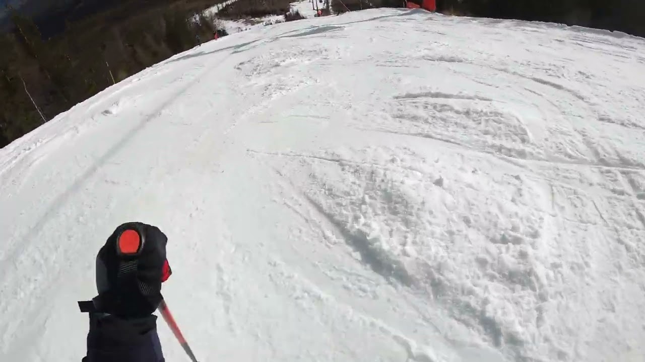 Zjazd z czerwonej trasy Tatrzańska Łomnica styczeń 2025