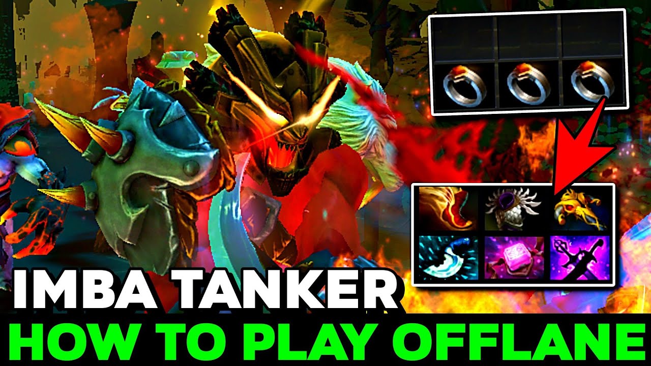 Как играть в оффлайне за Armor King [AXE] Имба Танкер Супер Нон Стоп Им - Dota 2