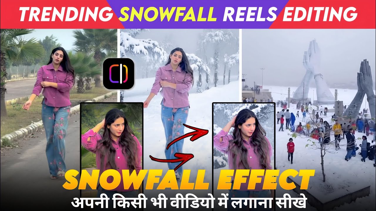 Trending Snowfall Video Editing In Edits App | Snowfall Video Kaise Banaye |  Snow Video Editing
