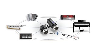 WIDI Master - CME - Wireless MIDI - Bluetooth MIDI - 1-to-4 bidirectional group connectivity