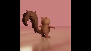 Squirrel 3D Model Blender Turntable