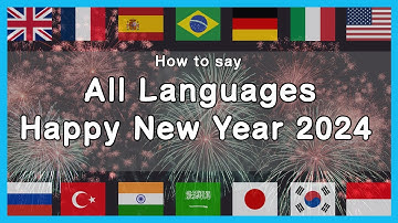 Happy New Year 2024  in different languages