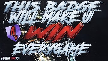 Nba2k17 This Badge Will Make You Win Every Game!- How to get Clutch Performer Tutorial(MUSTHAVE)