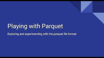 Parquet File Format | Apache Spark