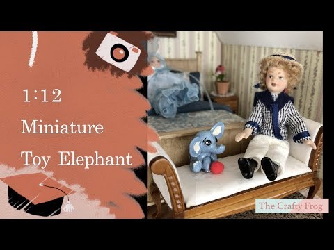 1:12 Miniature Toy Elephant (Elefant spielzeug)
