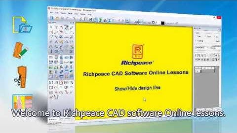 Richpeace garment CAD software online lessons --Tips of the day -- Show or Hide design line (V10)