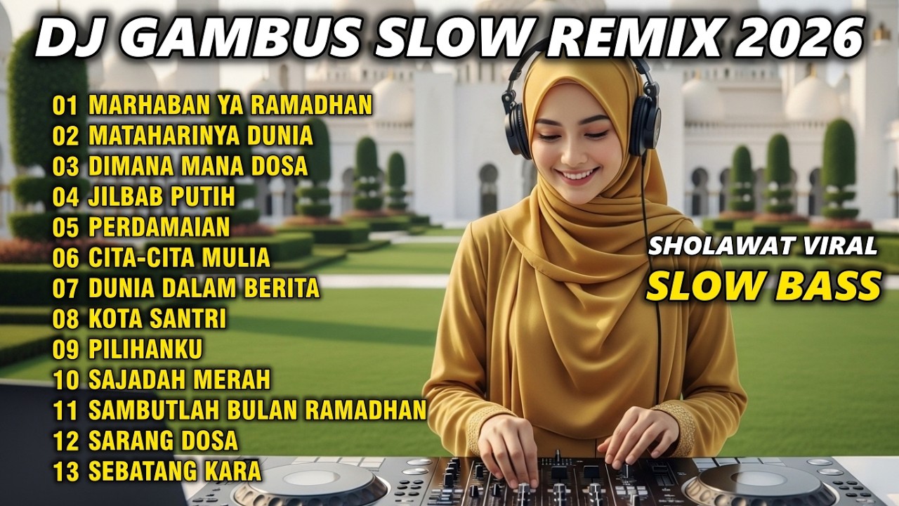 MARHABAN YA RAMADHAN : DJ SHOLAWAT QASIDAH TERBARU 2026 - KUMPULAN SHOLAWAT VIRAL VERSI SLOW REMIX