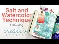 Salt & Watercolor Technique featuring Creative Retreat Kits