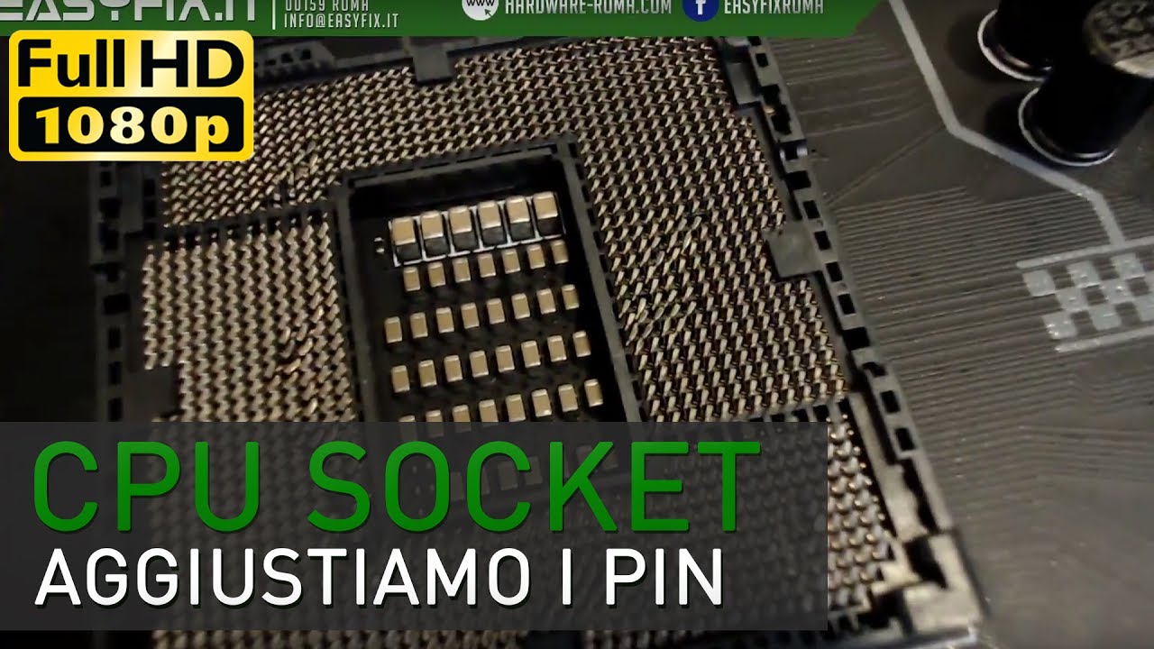 Come raddrizzare i piedini del socket cpu: aggiustiamo la scheda madre della nostra follower Alessia