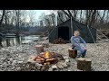 Hot Tent Camping In Winter On The Creek