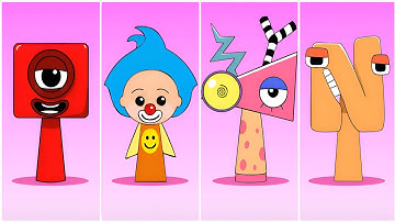 Sprunki OC Numberlocks vs Retake Plim Plim vs Zooble vs N Alphabet Lore Phase #sprunki