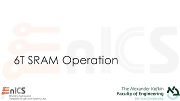 VLSI - Lecture 8c: 6T SRAM Operation