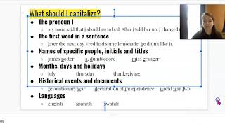 Editing: Capitalization
