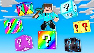 MINECRAFT ONE BLOCK = MULTIVERSE LUCKY BLOCK 🌈🌎