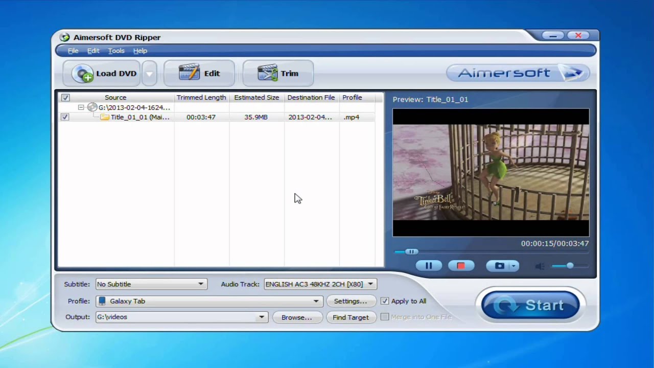 How to Convert DVD to Samsung Galaxy Tab 10.1 Supported Video