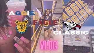 Aggie Eagle Classic Vlog: Dames | Mall | HallPass Shop Pop-Up | NCAT Football Game |