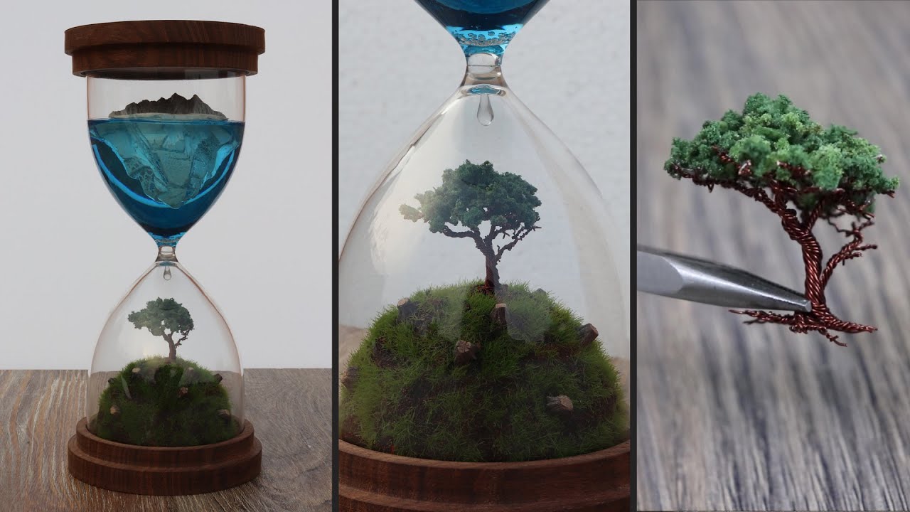 ⁣How to Make Hourglass Diorama | Resin Art | Wire Tree