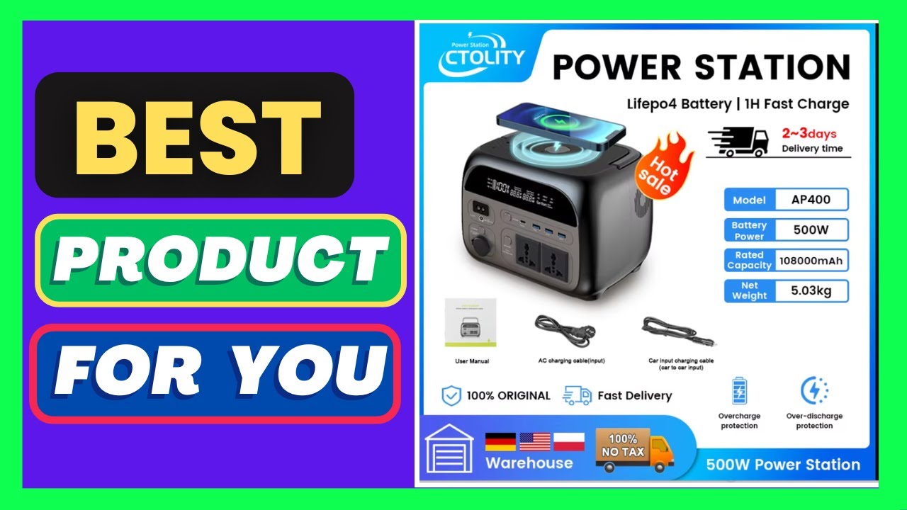 Ctolity 345Wh 500w Portable Power
