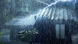 Night Thunderstorm Sounds for Sleeping | 99% Fall Asleep Fast | Heavy Rainstorm \& Intense Thunder