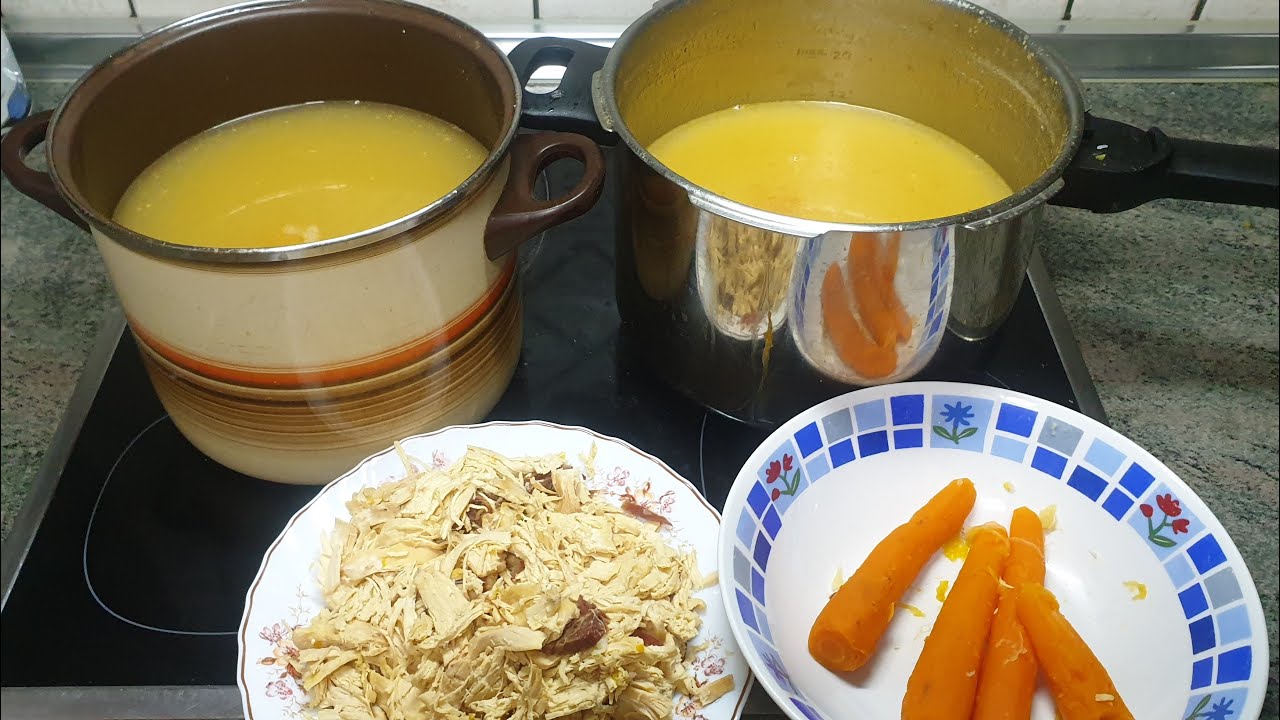 El mejor caldo de pollo casero para el frio. The best homemade chicken