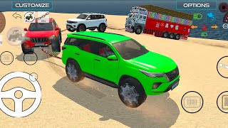 Truck Unloading With Bori Car Scarpio N And fortuner Travling from Kanpur # truck #car #simulator 