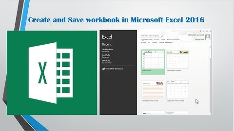 Create and save workbook in microsoft excel  2016 | Microsoft Excel 2016 #msexcel #msexcel2016