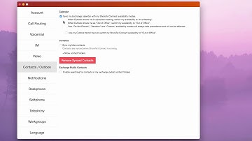 Mitel Software Client: Syncing Your Microsoft Outlook Calendar and Contacts