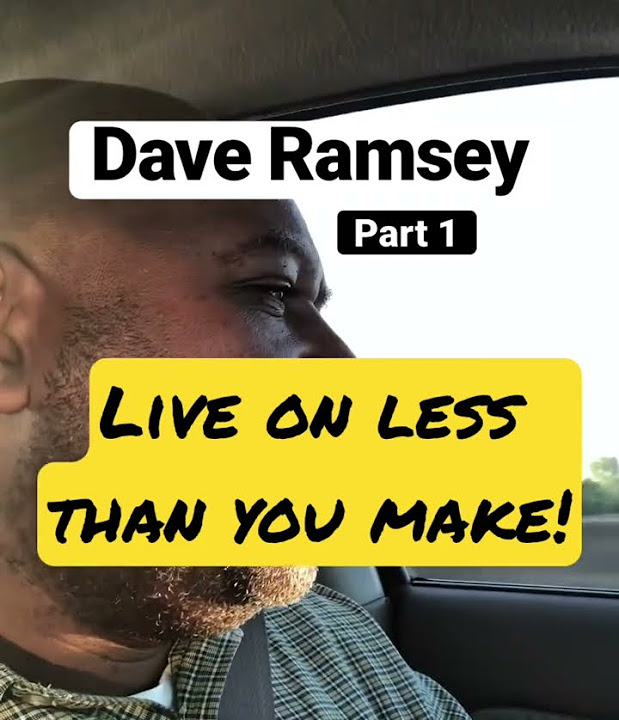 Dave Ramsey Quote “Live On Less Than You Make” daveramsey investing YouTube