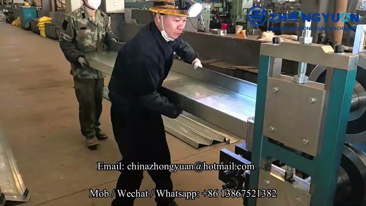 Zhongyuan steel frame purlin roll forming machine |C purlin |Z purlin |No punching holes