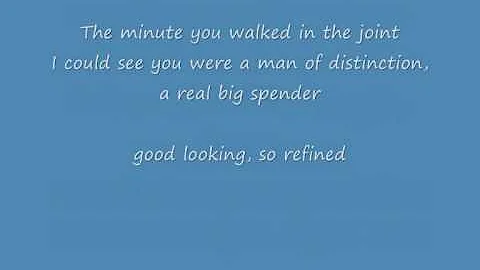 Shirley Bassey Big Spender (with Lyrics on screen)