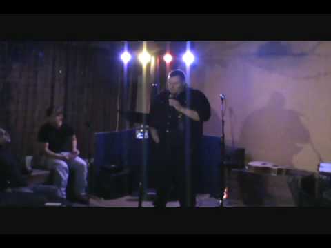 Tim reading a poem live from an Austin Java open mic night!