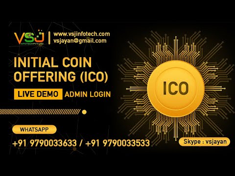 Advanced Initial Coin Offering admin panel for crypto exchange platform - video from PHP Scripts Mall