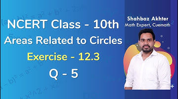 Class 10 Chapter 12 Ex 12.3 Q 5 Areas Related to Circles  Maths NCERT CBSE