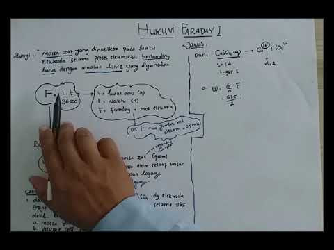 Hukum Faraday I "Menghitung Massa Zat Mengendap di Katoda dan volume di Anoda" 1000% MUDAH dan BISA