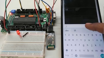 Smartphone controlled LED using HC-05 Bluetooth