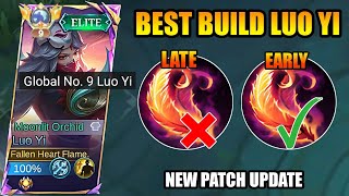 NEW RECOMENDED BUILD LUO YI AFTER UPDATE  NEW PATCH 2024!! | LUO YI BEST BUILD & EMBLEM 2024 | MLBB