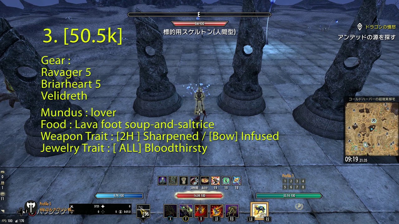 中級者のためのビルド紹介 スタミナネクロ エルスウェア版 50 9k のんきなケナーシ生活