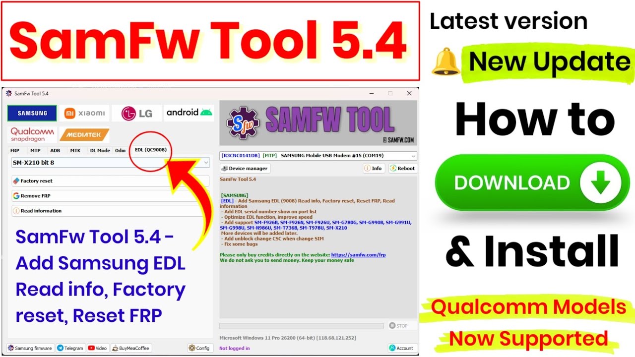 SamFw Tool 5.4 | How to Download & Install SamFw Tool 5.4 | How to Install SamFw FRP Tool 5.4 - 2026