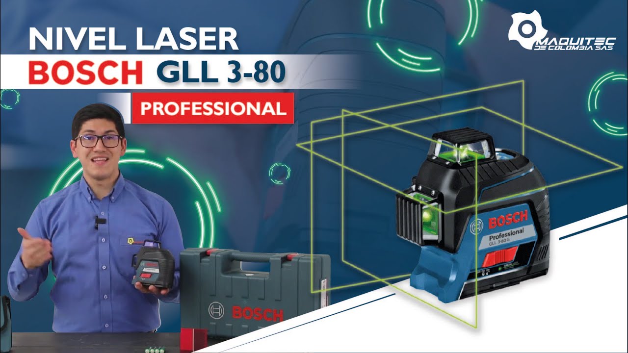 Nivel laser Bosch GLL 3-80 Professional - Maquitec