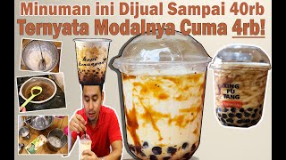 The Most Complete Boba Drink Recipe | This Drink Sells for Up to 40,000 Rupiah, But the Investmen...