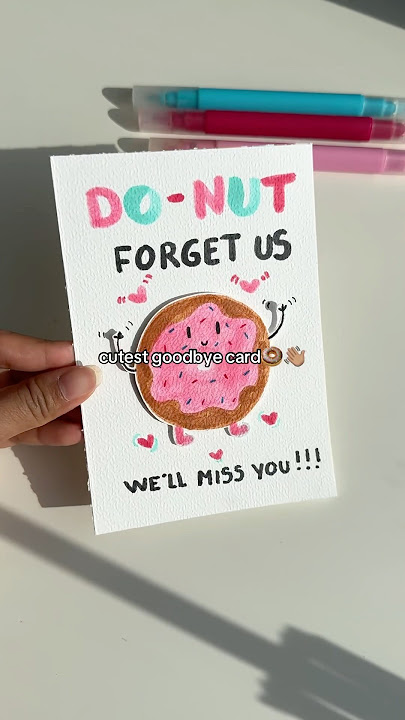 🍩Kartu ide HADIAH DIY #diy #kartudiy #idehadiah #kreasikartu #selamattinggal #donat #tutorialkartu #buatantangan