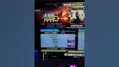 DDR A - ENDYMION [BSP 13] PFC 999,750 (Area Record) + ACE FOR ACES [BSP 7] 999,920 PFC SDP (ノンバー)