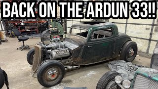 Chopping Modifying The Radiator On The 1933 Ardun Coupe