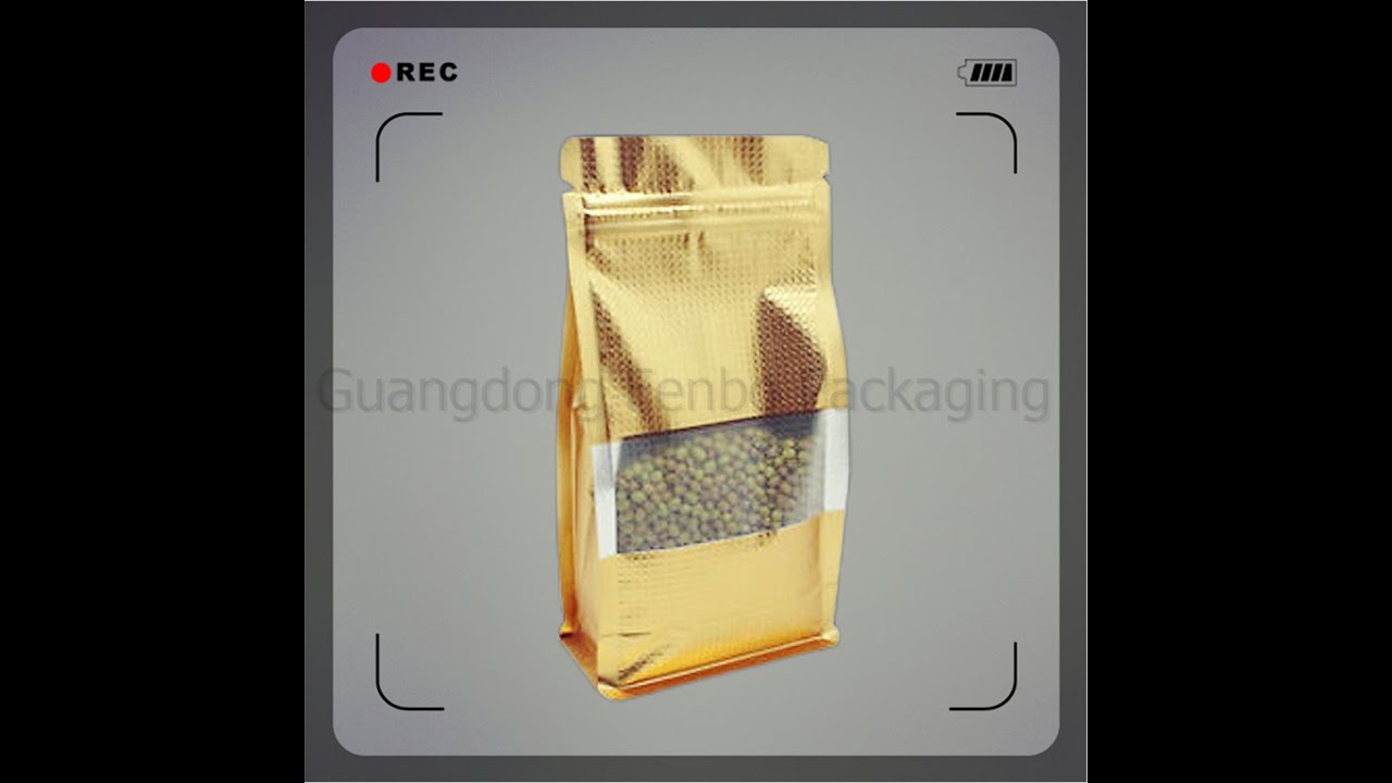 what does block bottom bag mean,box pouch coffee bag - YouTube