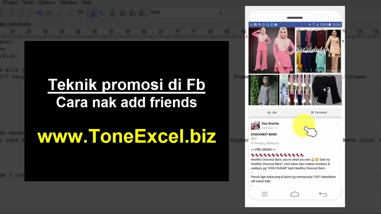 Teknik promosi di fb Cara nak add friends YouTube