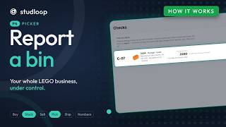 Picker: report a bin for a check, and follow it up | Studloop tutorial